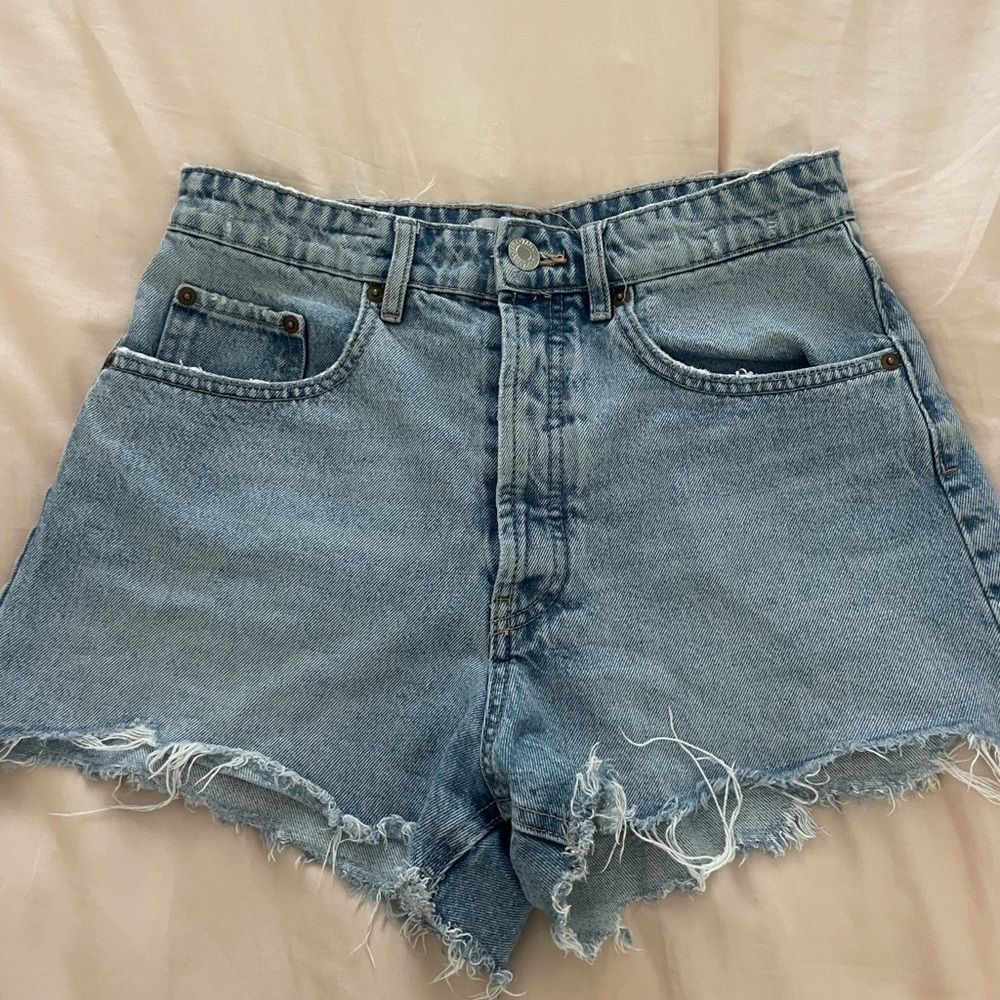 Zara Blue Denim Women's Shorts
